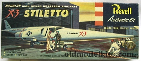 Revell 1/65 Douglas X-3 Stiletto High Speed Research Aircraft, H259-89 plastic model kit